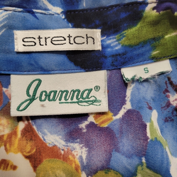 Vintage 80's/90's Joanna Floral Blouse Sz Small - Picture 7 of 7